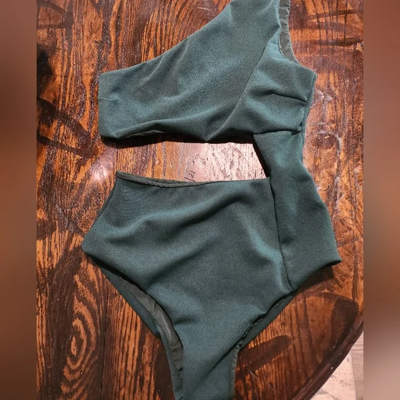 Haight Mika Crepe One Piece In Pine - Picture 3 of 6